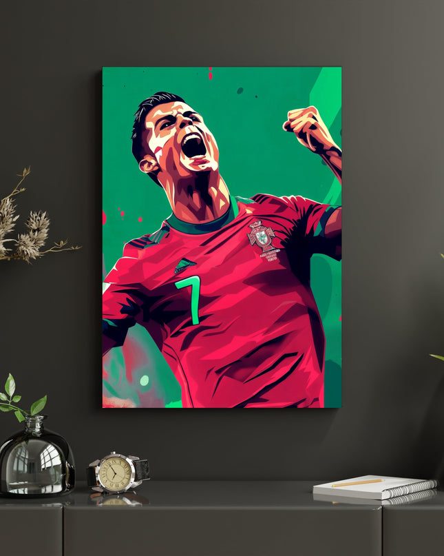 Cristiano Ronaldo Portugal Poster | CR7 Football Wall Art Lazywalls
