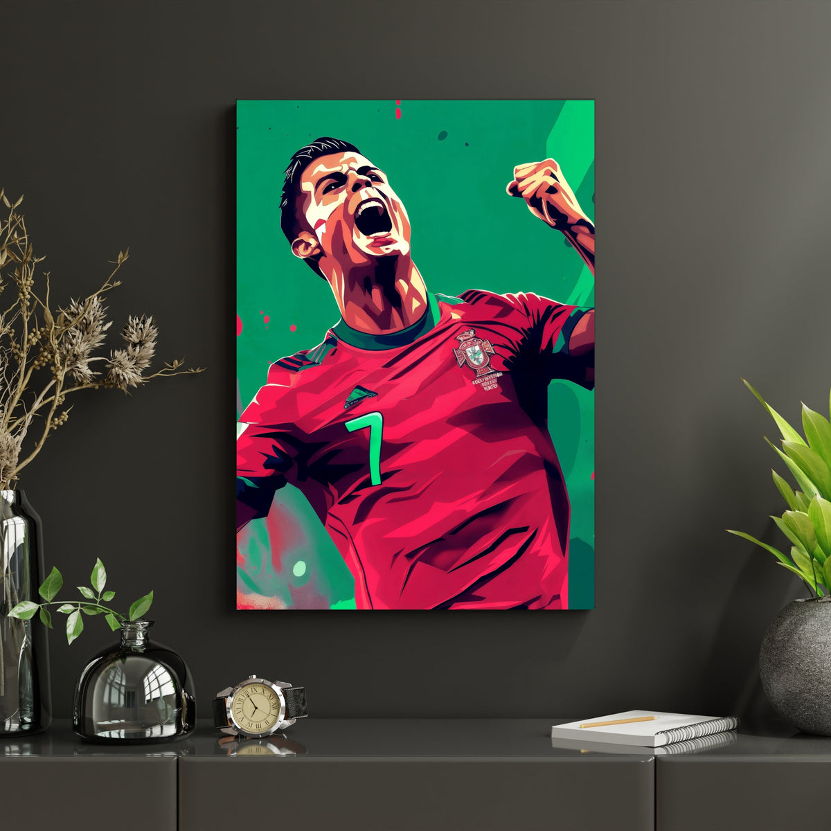 Cristiano Ronaldo Portugal Poster | CR7 Football Wall Art Lazywalls