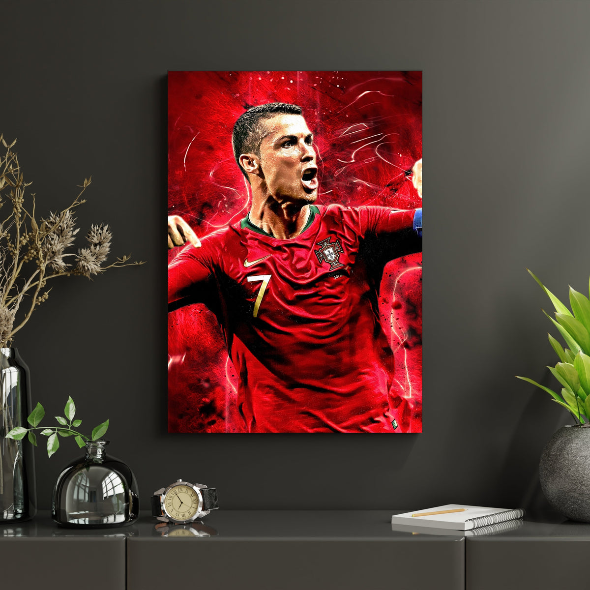 Cristiano Ronaldo Portugal Poster – CR7 Football Wall Art Lazywalls