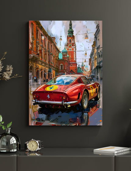 Ferrari 250 GTO Poster | Vintage Supercar Street Wall Art Print Lazywalls