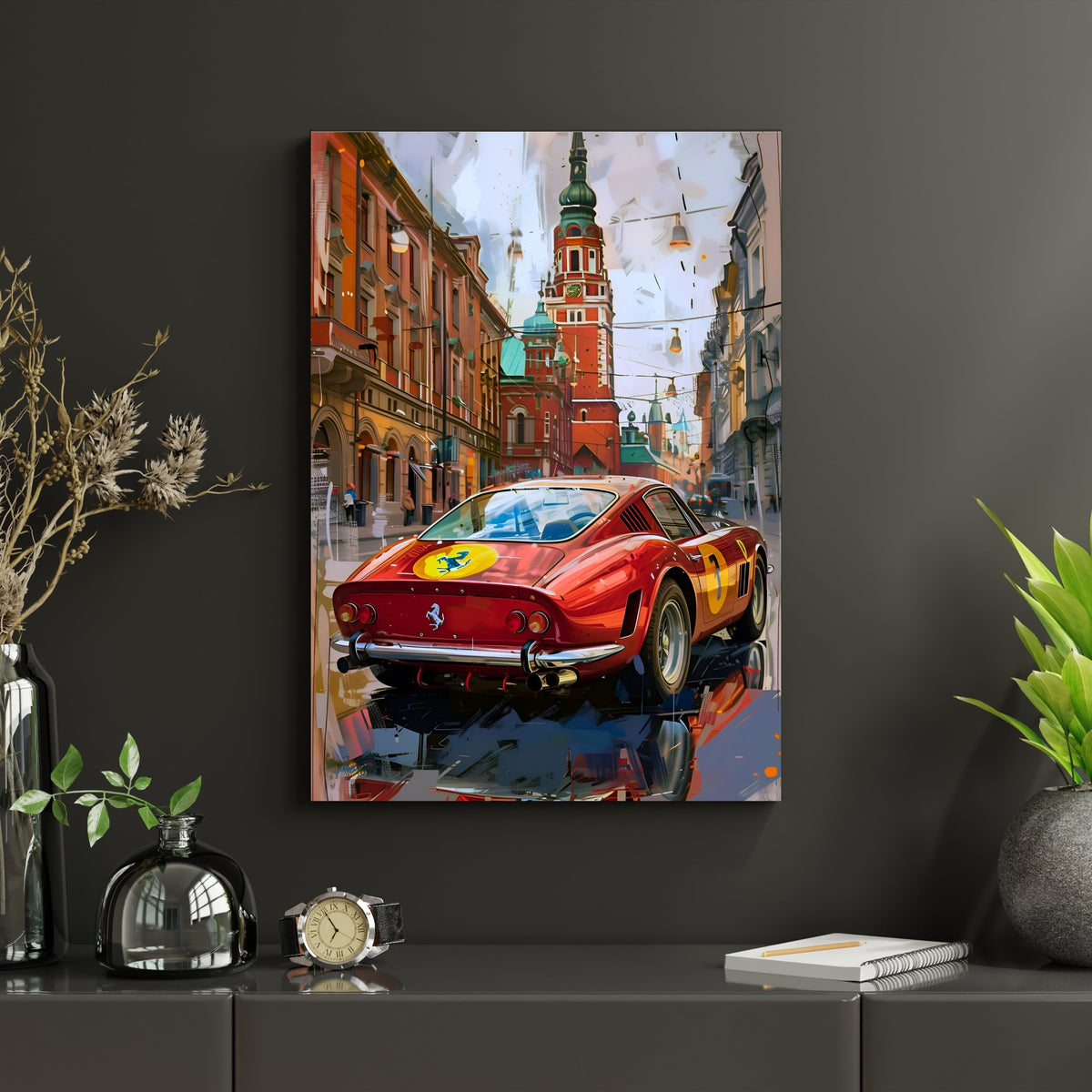 Ferrari 250 GTO Poster | Vintage Supercar Street Wall Art Print Lazywalls