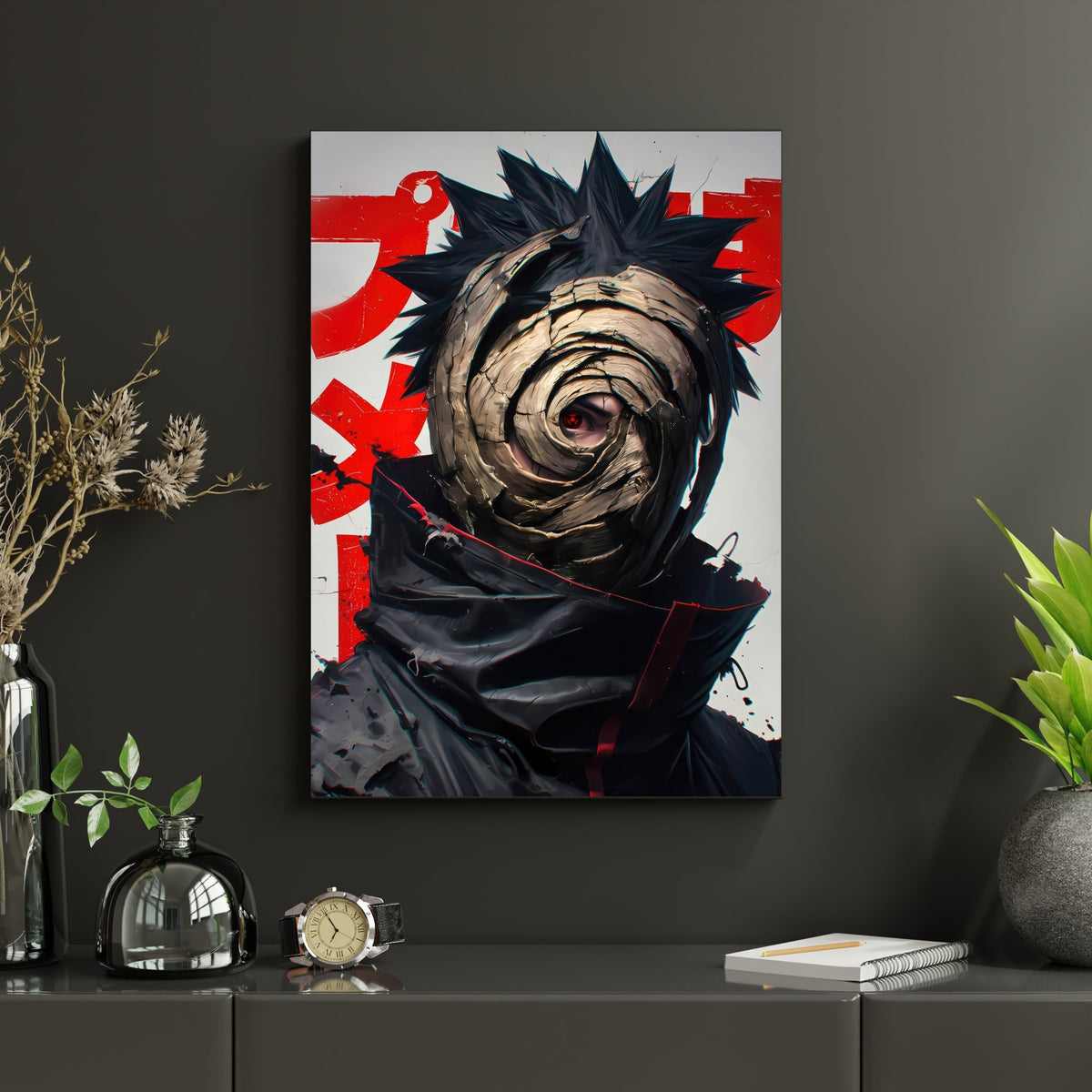 Obito Uchiha Poster | Tobi Mask Naruto Shippuden Anime Wall Art Lazywalls