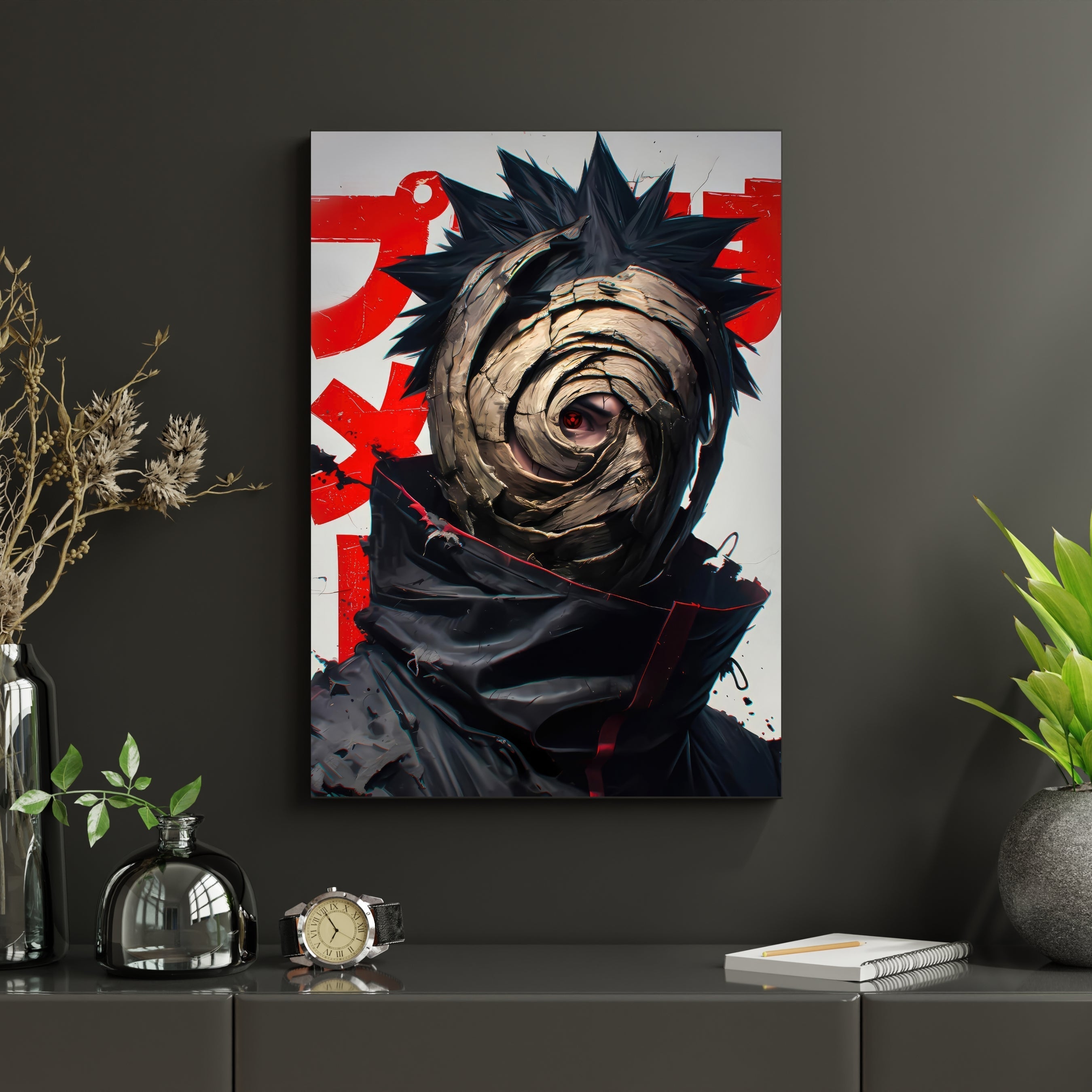 Obito Uchiha Poster | Tobi Mask Naruto Shippuden Anime Wall Art Lazywalls