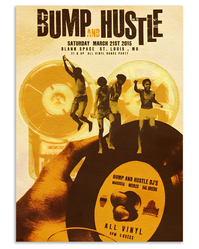 Bump and Hustle Wall Art Retro Aesthetic Poster Lazywalls