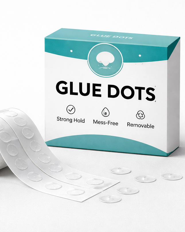 Wall Glue Dots for Posters | No Damage Adhesive Dots | Poster Hanging Stickers Lazywalls