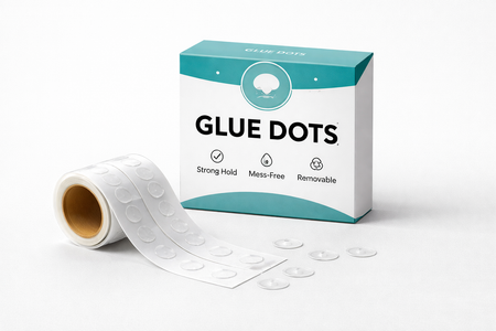 Wall Glue Dots for Posters | No Damage Adhesive Dots | Poster Hanging Stickers Lazywalls