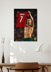 Cristiano Ronaldo Football Wall Art Lazywalls
