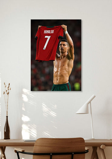 Cristiano Ronaldo Football Wall Art Lazywalls