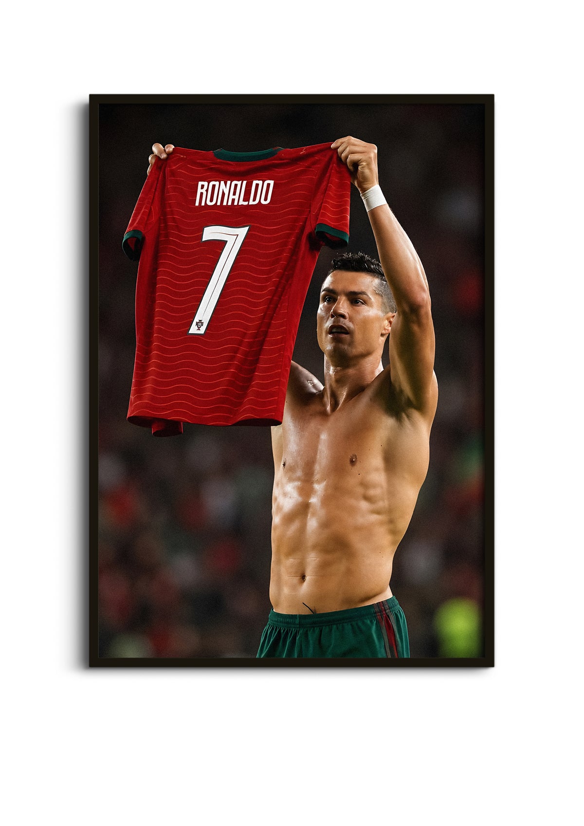 Cristiano Ronaldo Football Wall Art Lazywalls