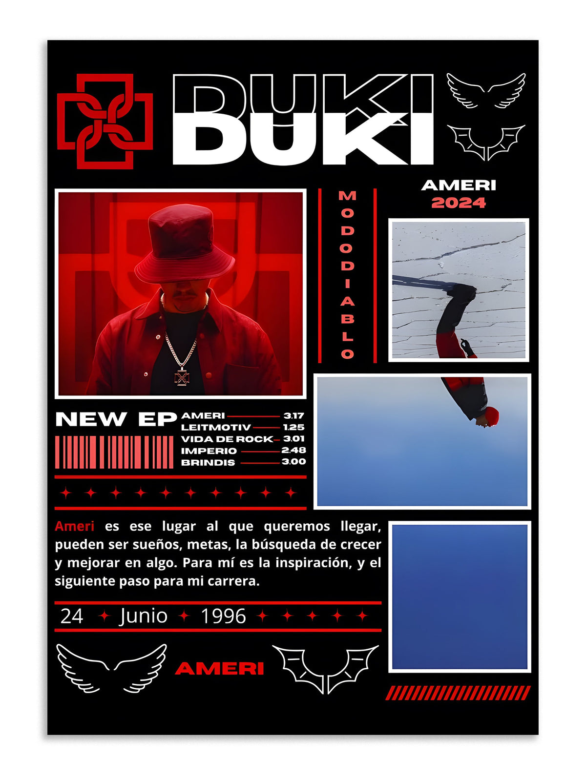 DUKI AMERI 2024 Poster Lazywalls