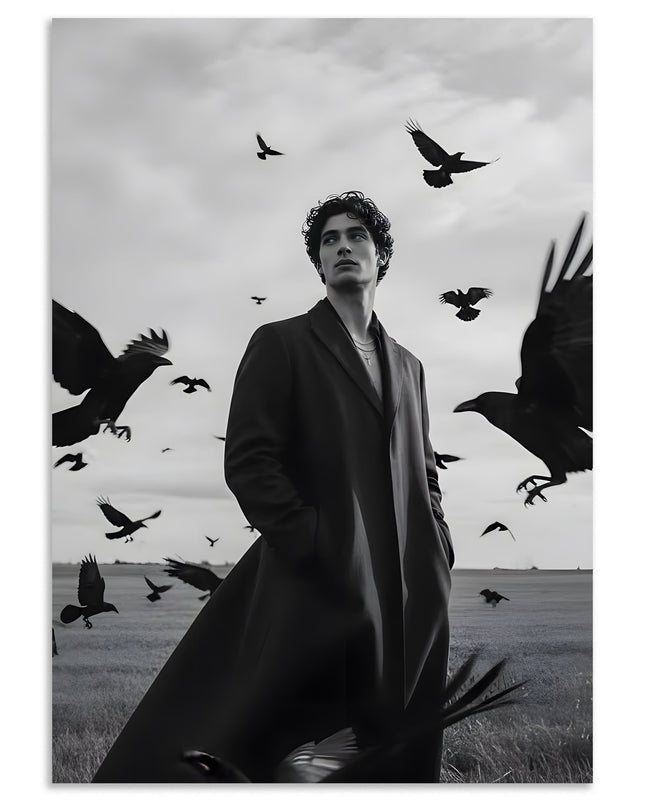 Dark Raven Fashion Editorial Wall Art Poster Lazywalls