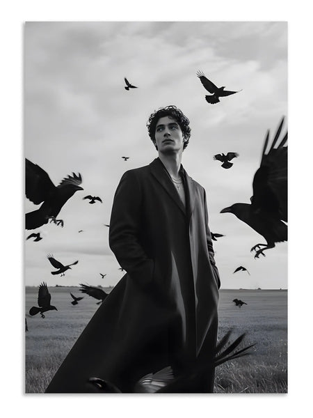 Dark Raven Fashion Editorial Wall Art Poster Lazywalls
