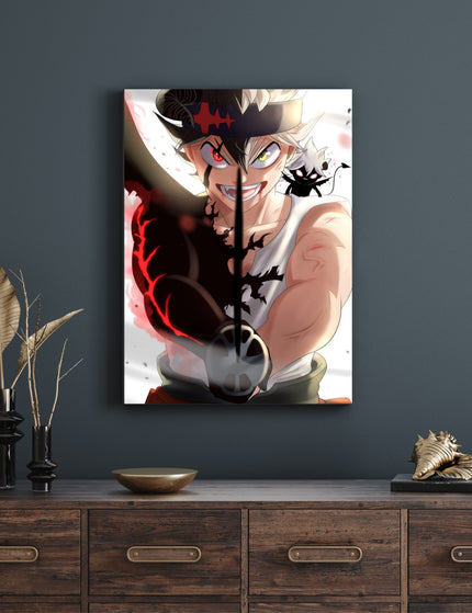 Asta Black Form Poster | Black Clover Anti Magic Wall Art | Anime Poster Lazywalls