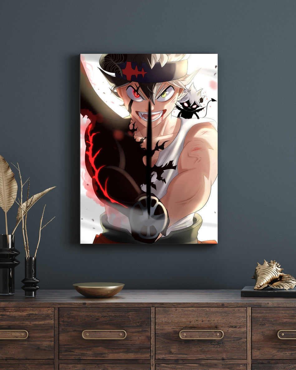 Asta Black Form Poster | Black Clover Anti Magic Wall Art | Anime Poster Lazywalls