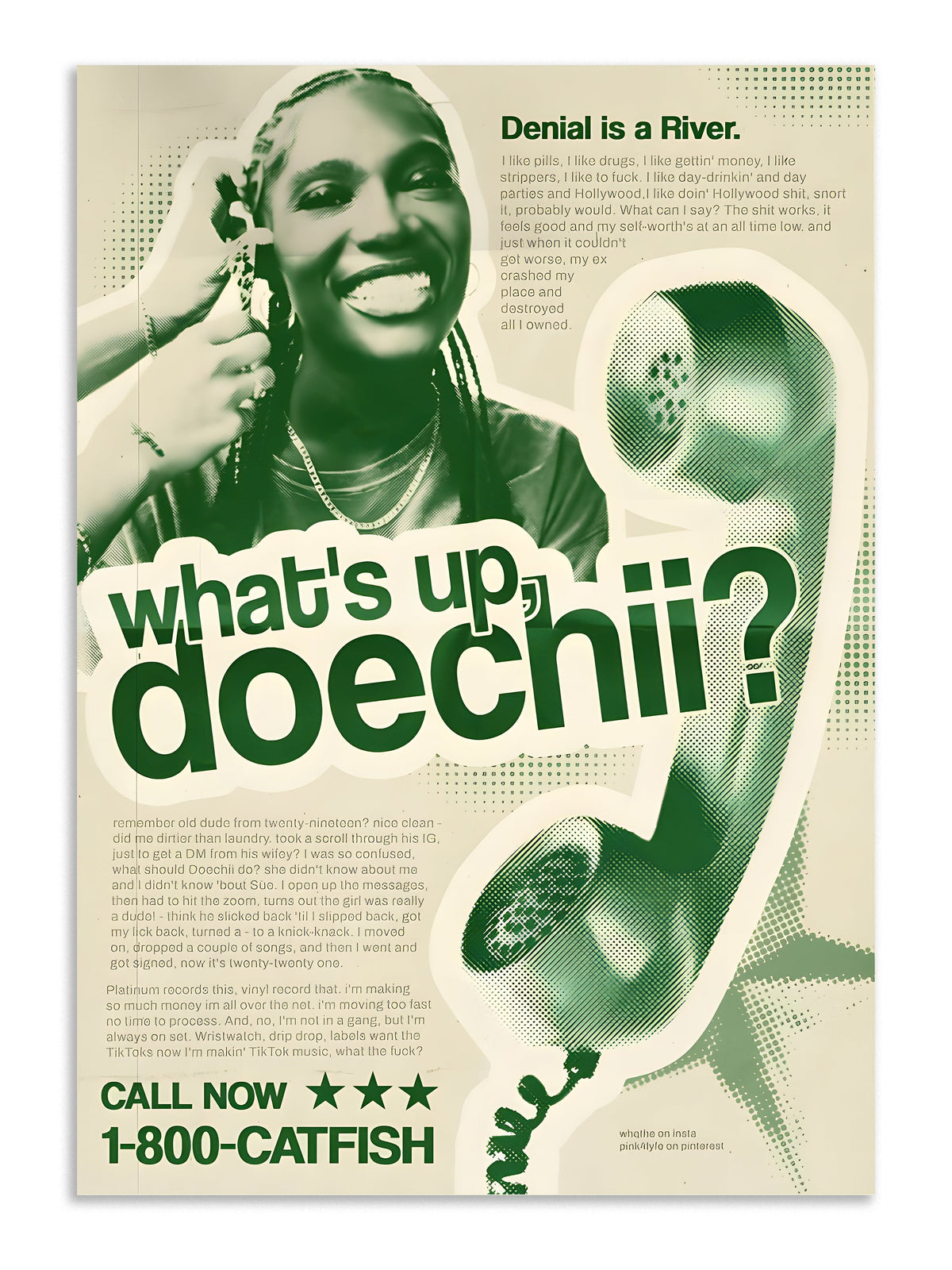 Doechii Poster Print Lazywalls