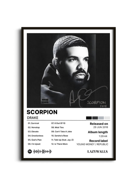 Drake Scorpion Album Wall Art Lazywalls