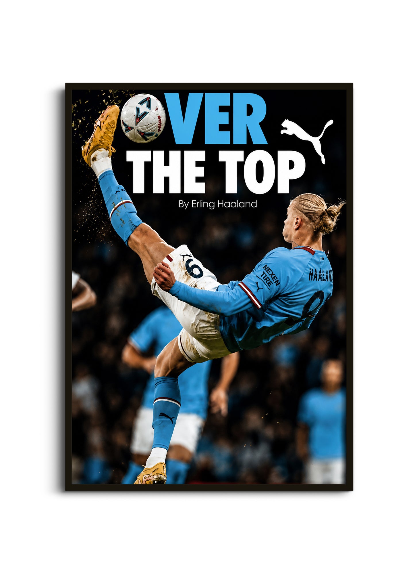 Erling Haaland Over The Top Wall Art Lazywalls