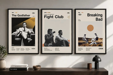 The Godfather Fight Club Breaking Bad Framed Wall Art Posters Lazywalls
