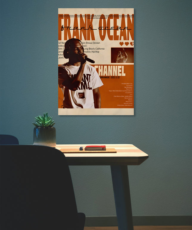 FRANK OCEAN CHANNEL ORANGE POSTER Lazywalls