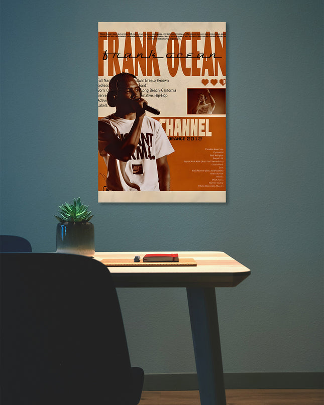 FRANK OCEAN CHANNEL ORANGE POSTER Lazywalls
