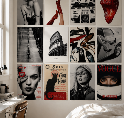 Fashion Gallery Wall Set 12Pcs Lazywalls