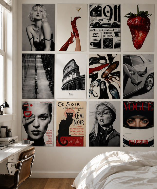 Fashion Gallery Wall Set 12Pcs Lazywalls