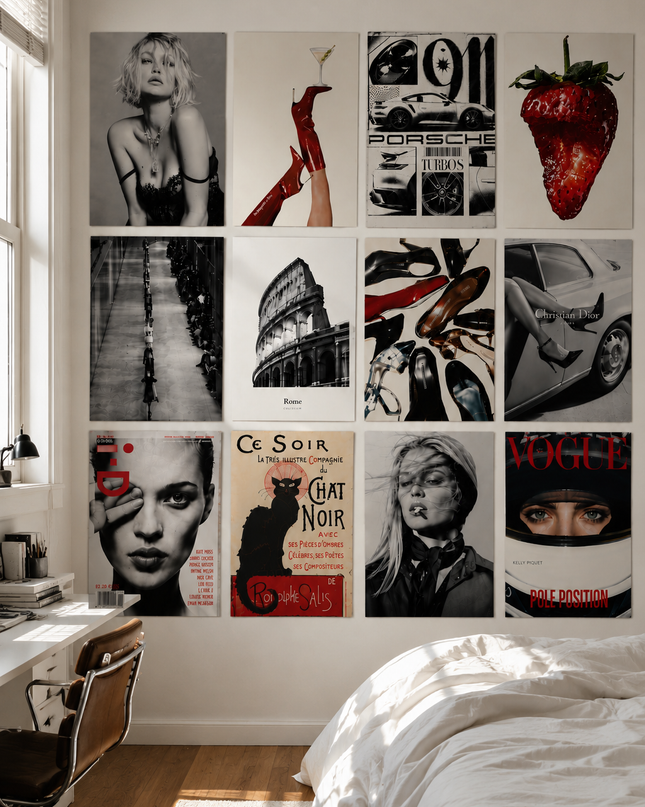 Fashion Gallery Wall Set 12Pcs Lazywalls