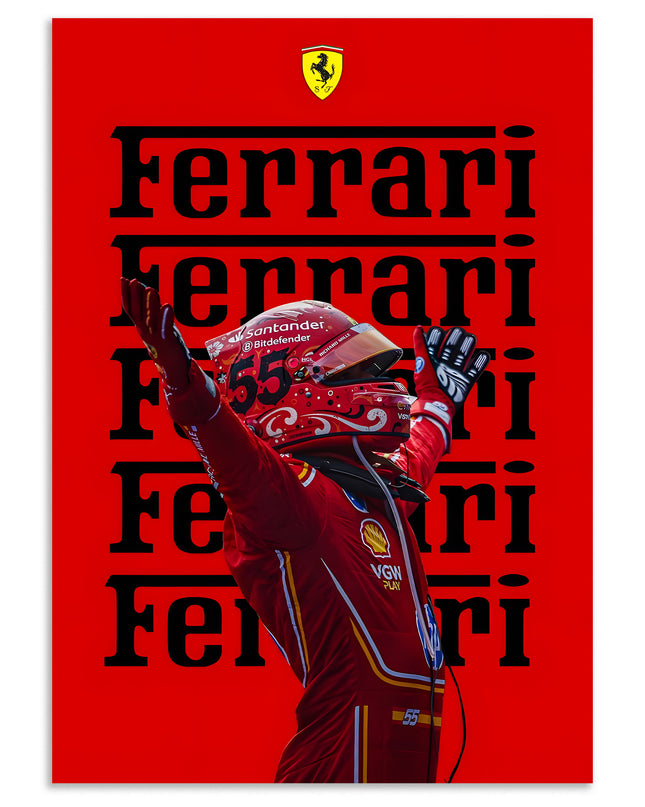 Ferrari Racing Victory Wall Art Poster Lazywalls