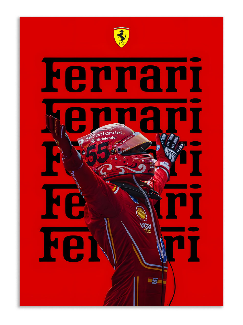 Ferrari Racing Victory Wall Art Poster Lazywalls