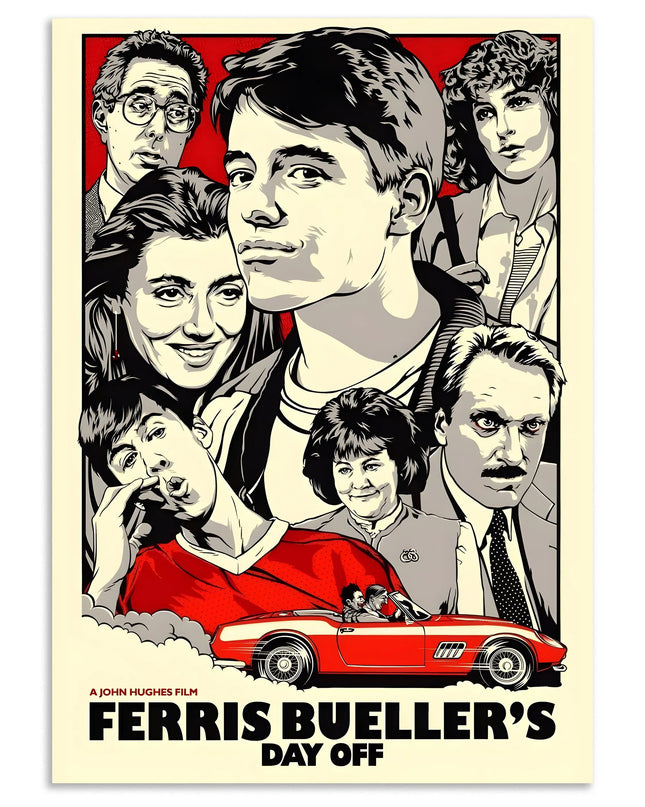 Ferris Bueller Wall Art Movie Aesthetic Poster Lazywalls
