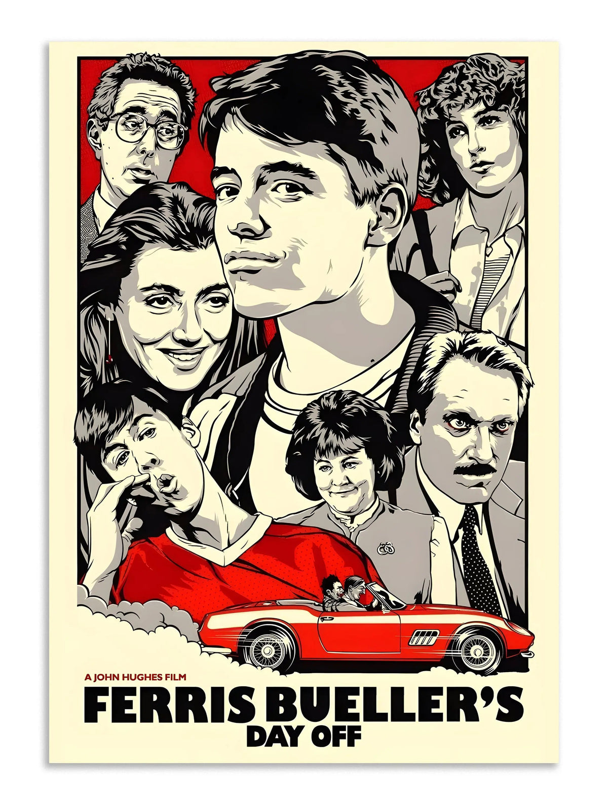 Ferris Bueller Wall Art Movie Aesthetic Poster Lazywalls