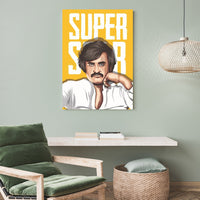 Rajinikanth “Super Star” Poster – Tamil Cinema Wall Art | Kollywood Legend Poster Lazywalls