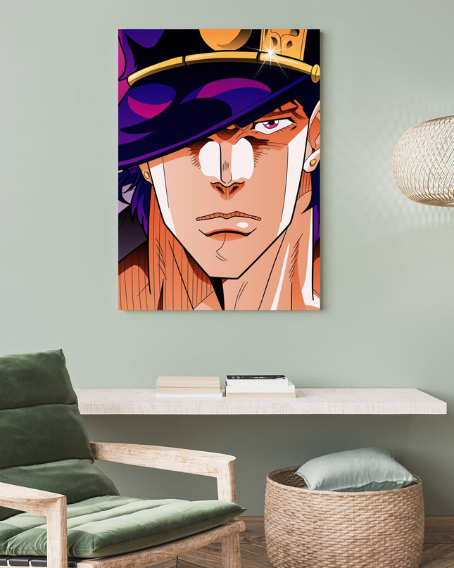 Jotaro Kujo Anime Poster | Stardust Crusaders Wall Art Lazywalls