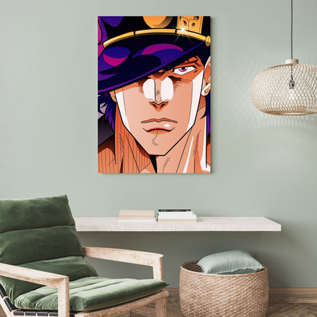 Jotaro Kujo Anime Poster | Stardust Crusaders Wall Art Lazywalls