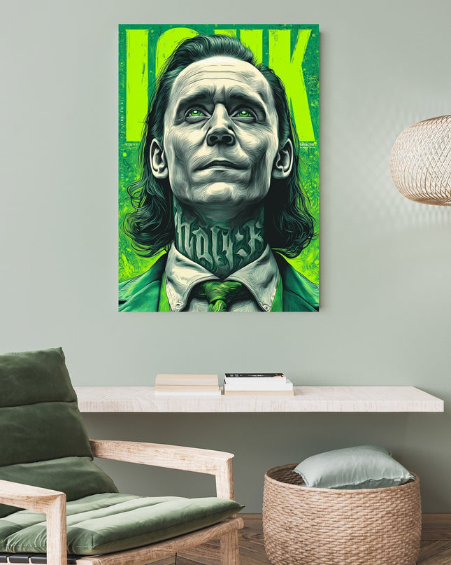 Loki Poster Marvel Wall Art | God of Mischief Room Decor Lazywalls