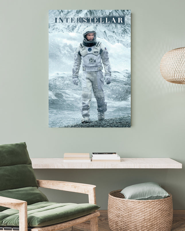 Interstellar Astronaut Poster | Sci-Fi Space Movie Wall Art Print Lazywalls