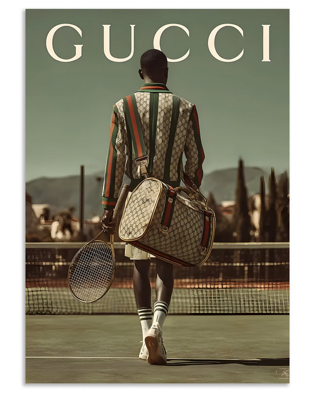 Gucci Tennis Court Fashion Wall Art Poster Lazywalls