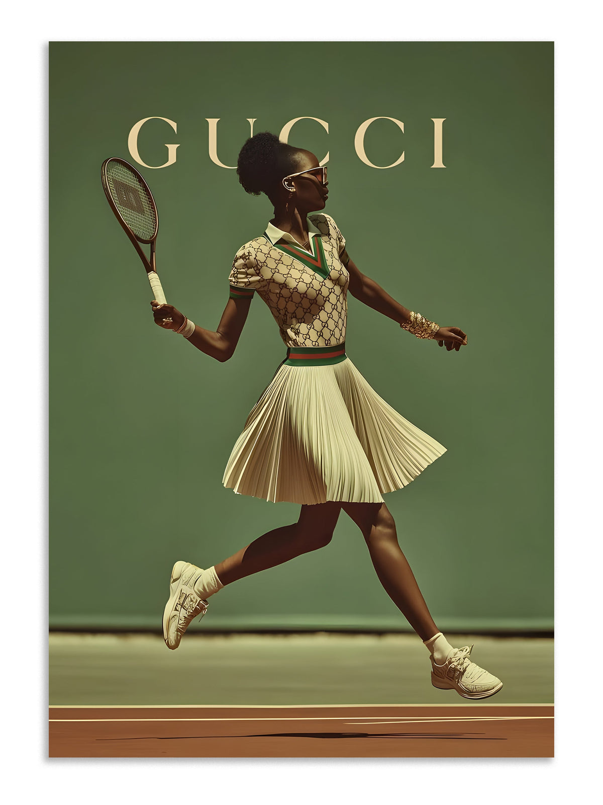 Gucci Tennis Style Fashion Wall Art Poster Lazywalls