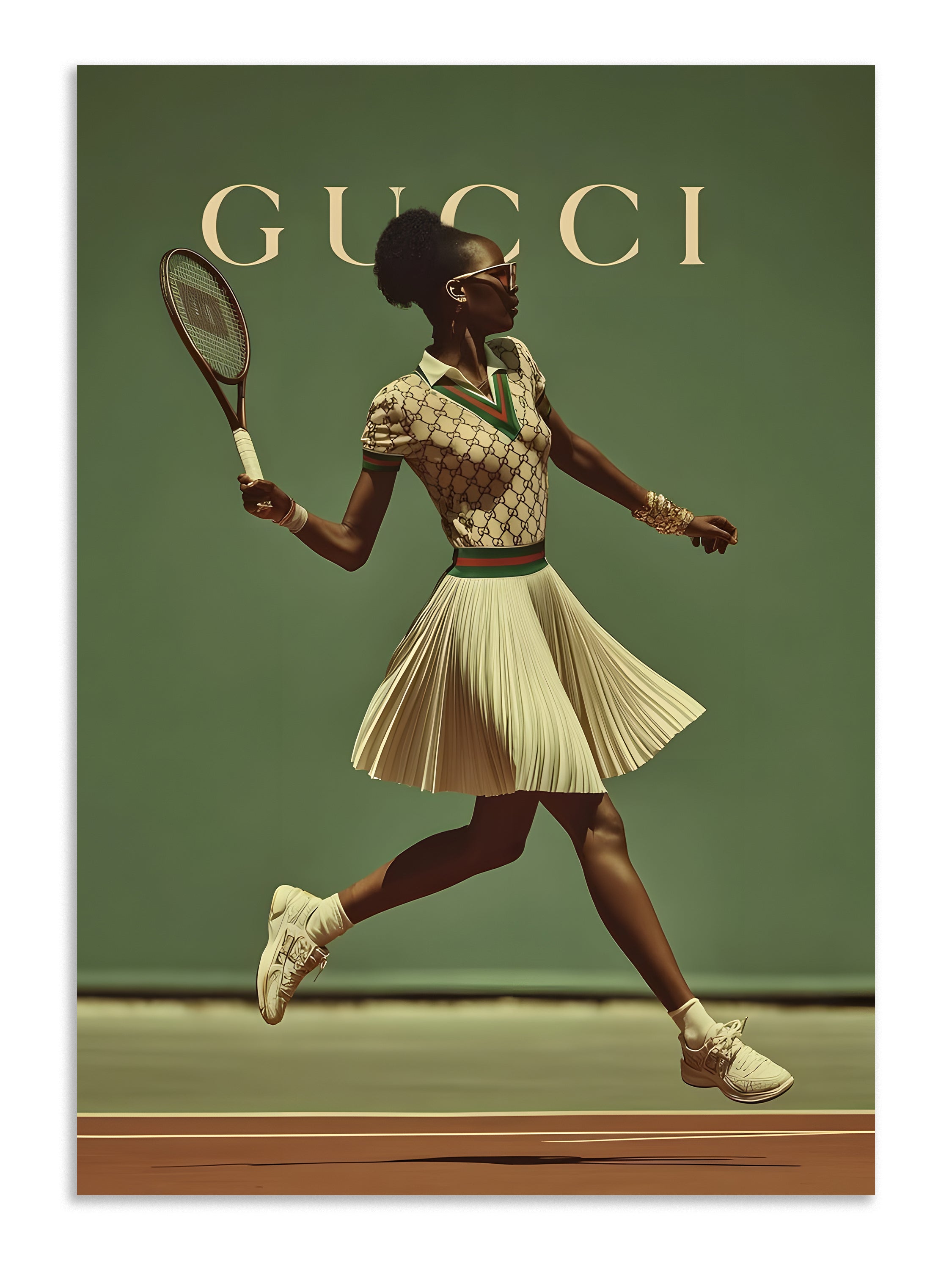 Gucci Tennis Style Fashion Wall Art Poster Lazywalls