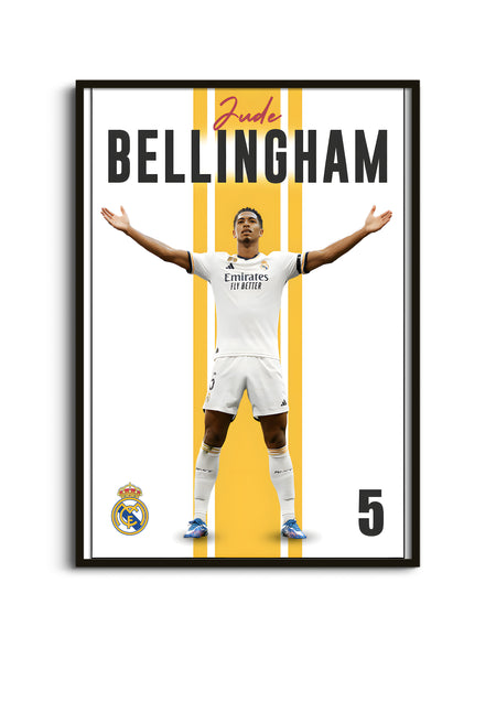 Jude Bellingham Wall Art & Football Wall Poster Lazywalls