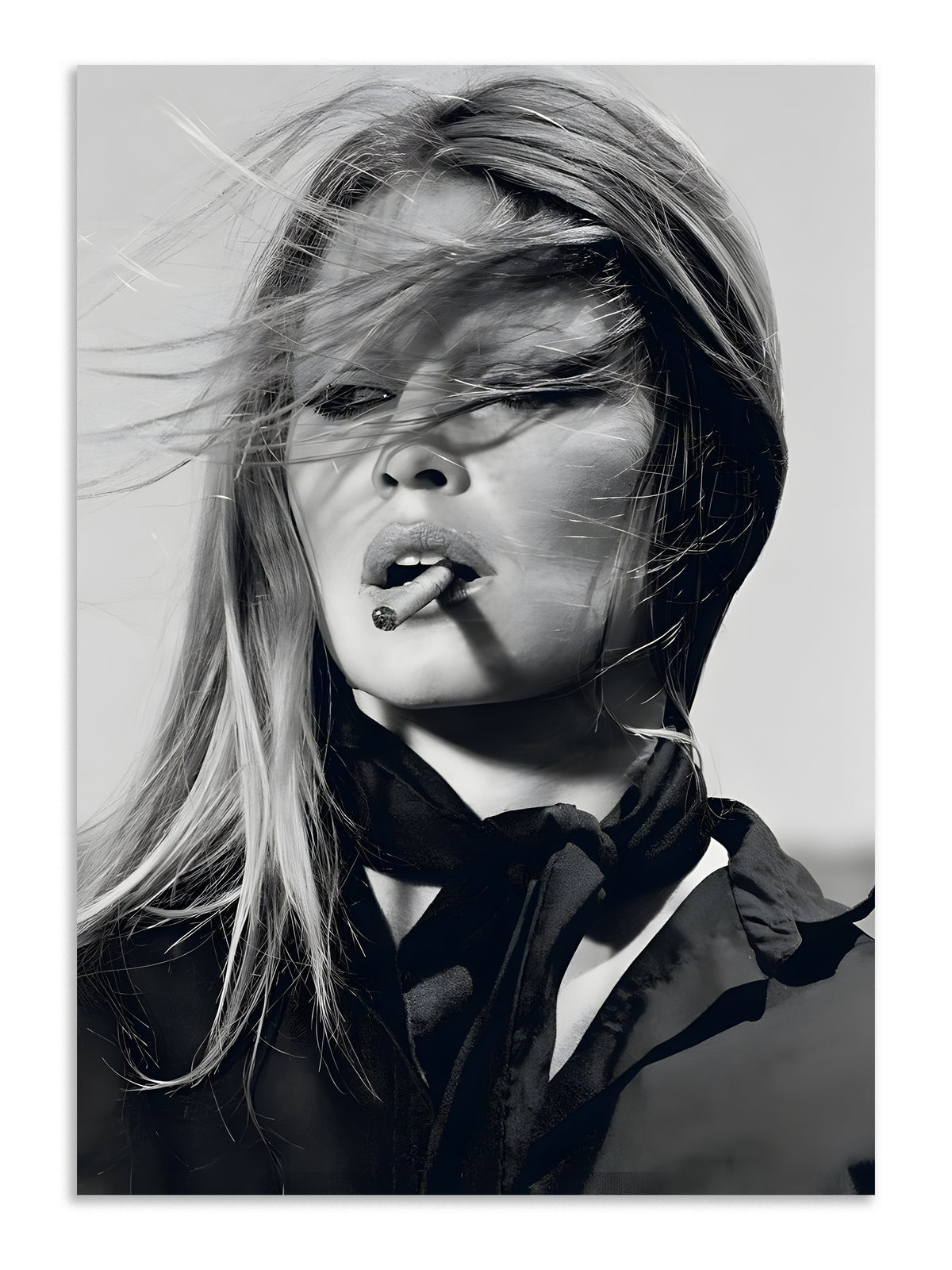 Kate Moss Monochrome Fashion Wall Art Lazywalls