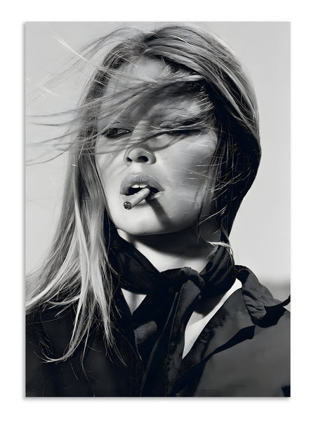 Kate Moss Monochrome Fashion Wall Art Lazywalls