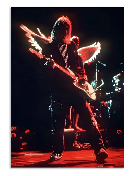 Kurt Cobain Angel Wings Poster Lazywalls