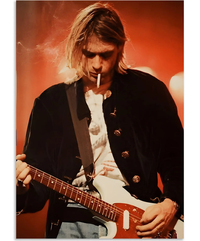 Kurt Cobain Concert Wall Art Poster Lazywalls