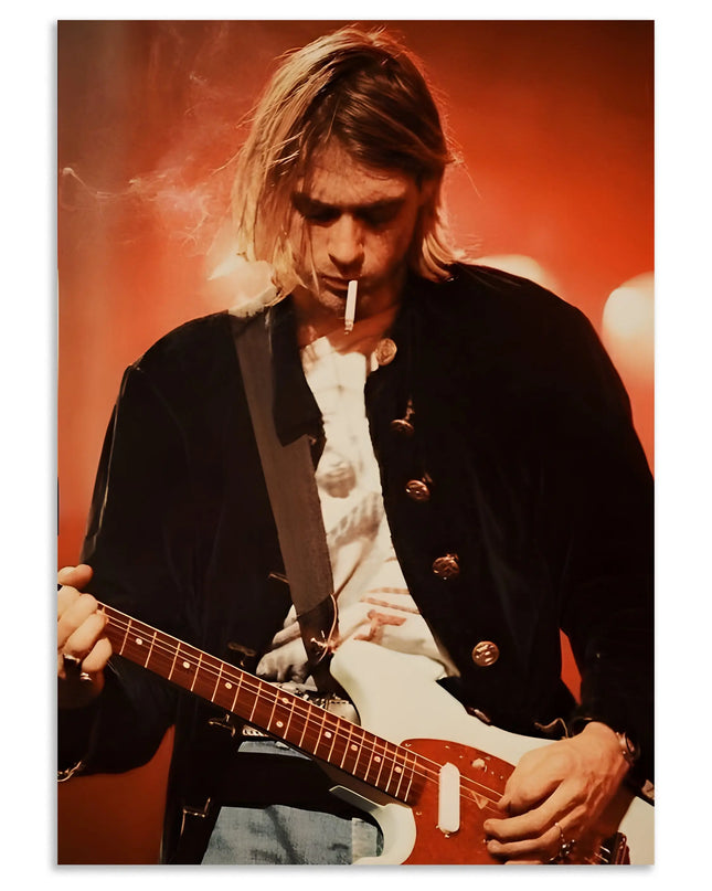 Kurt Cobain Concert Wall Art Poster Lazywalls