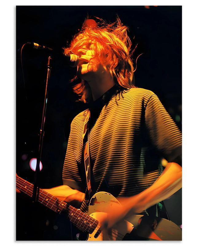 Kurt Cobain Indie Music Poster Lazywalls
