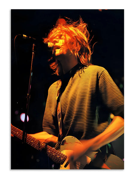 Kurt Cobain Indie Music Poster Lazywalls