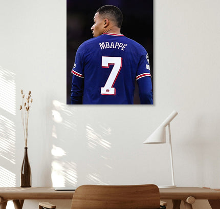 Kylian Mbappe Jersey Wall Art Lazywalls