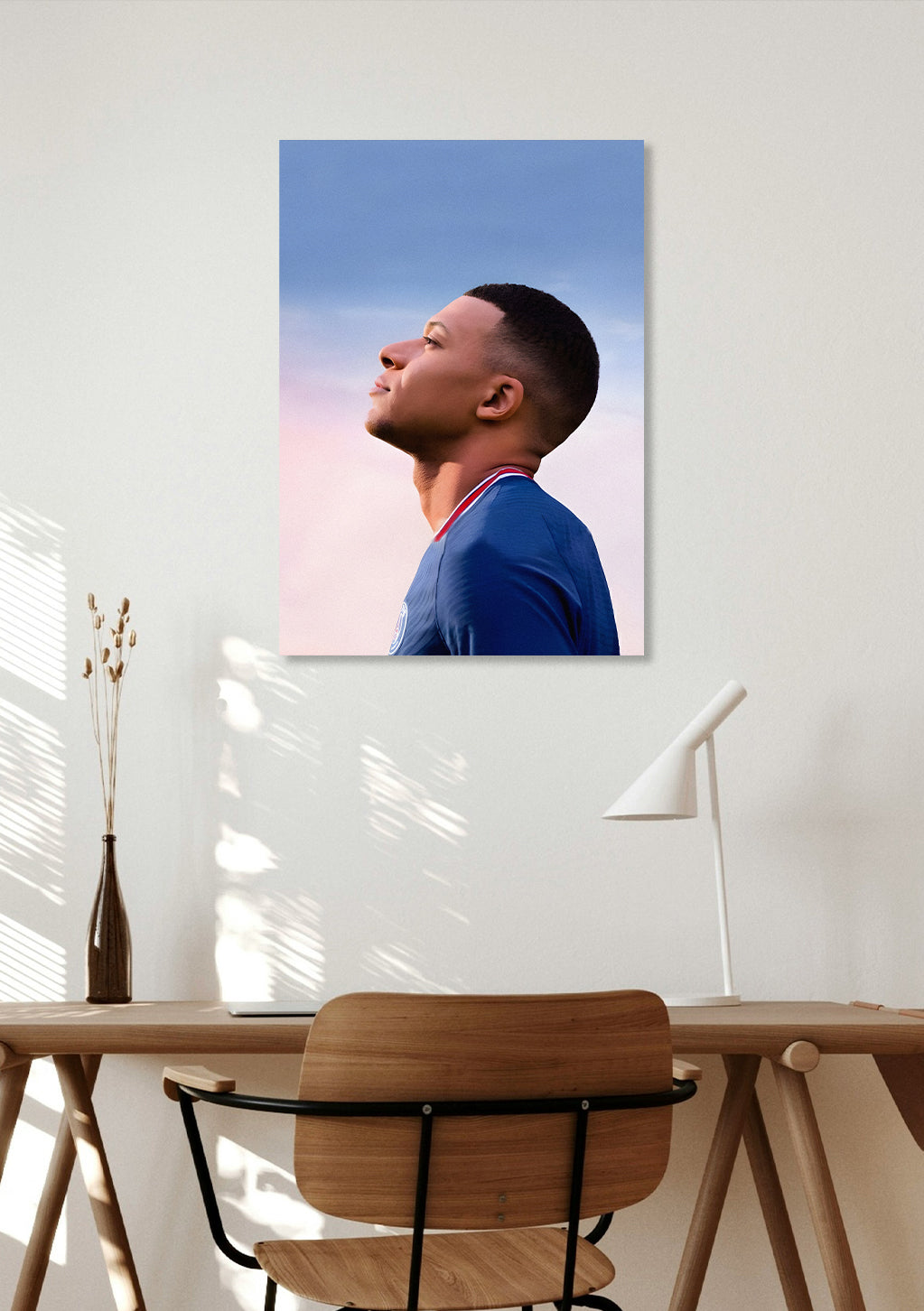 Kylian Mbappe Portrait Wall Art Lazywalls