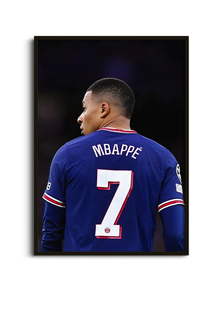 Kylian Mbappe Jersey Wall Art Lazywalls